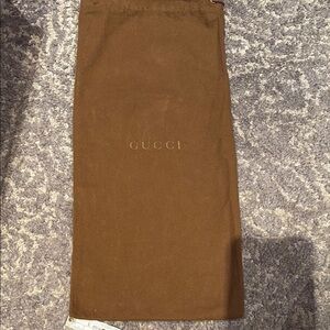 Gucci Brown Slim Dust Bag 7x15